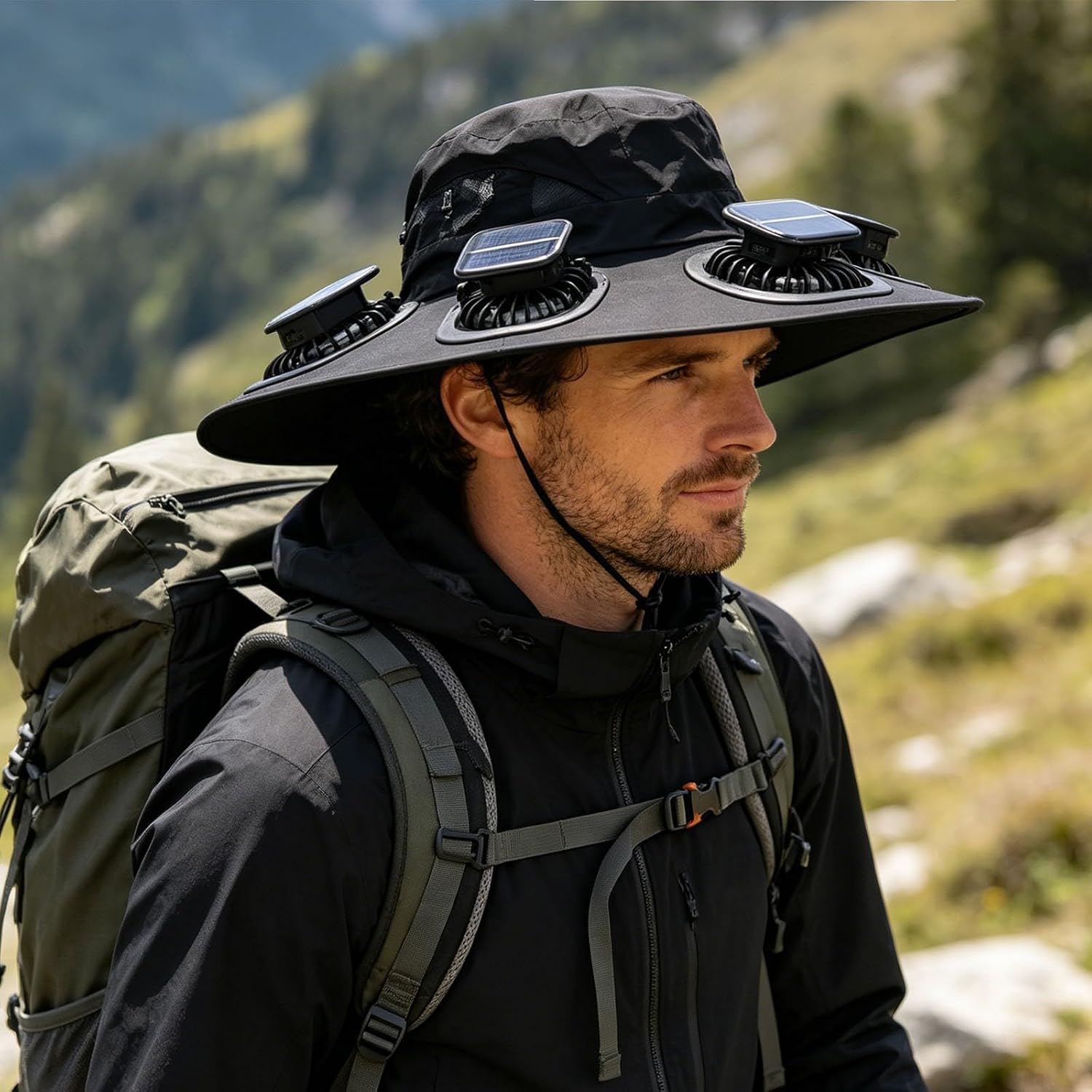2026 Hot Summer 6 Fans Visor C - огляд і ціна Sun Hat Wide Brim