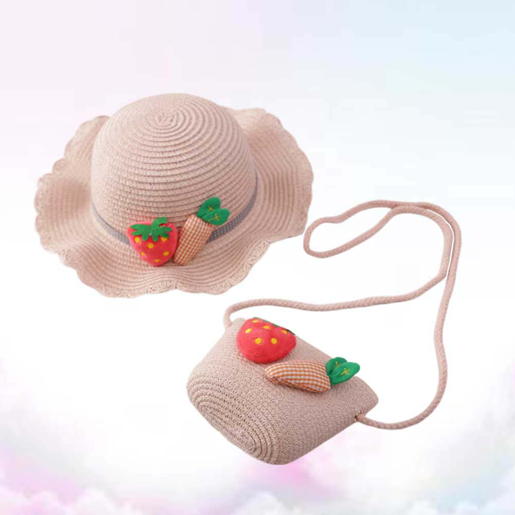 1Set Kids Straw Sun Protection - огляд і ціна Sun Hat Wide Brim