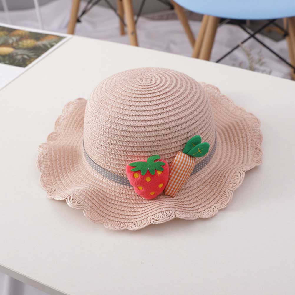 1Set Kids Straw Sun Protection - огляд і ціна Sun Hat Wide Brim