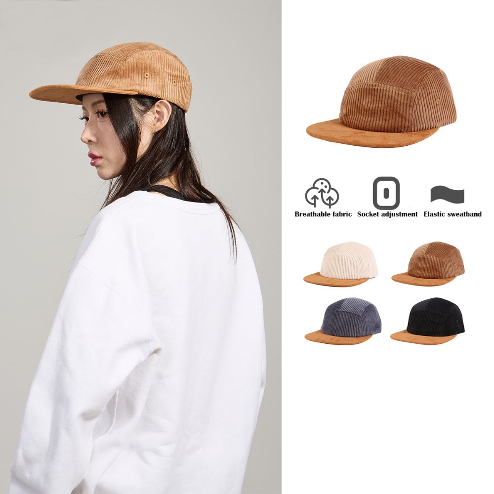Versatile Retro Flat Brim Base - огляд і ціна Corduroy Cap 5 Panel