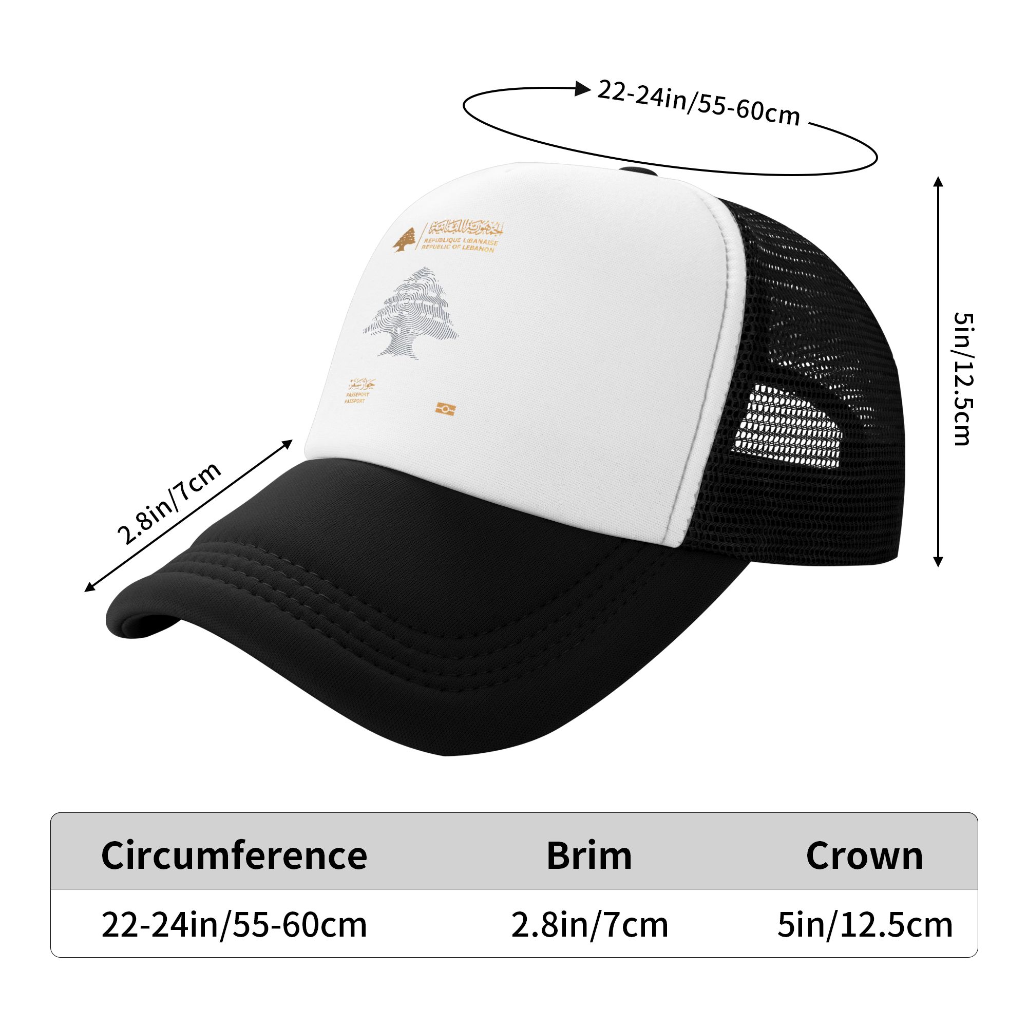 Lebanon Passport  Sun Hats  Tr - огляд і ціна Trucker Cap Mesh