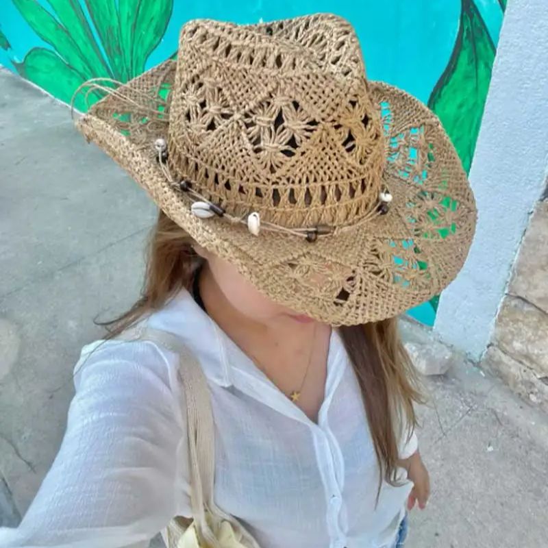 Summer Straw Hat Beach Women M - огляд і ціна Cowboy Hat Straw