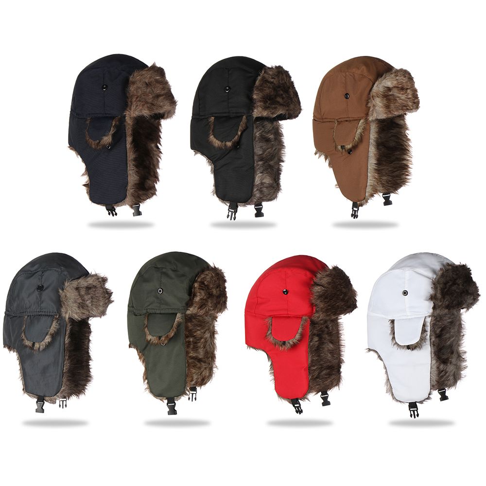 Warm Winter Fur Earflap Ski Ha - огляд і ціна Trapper Hat Ear Flap