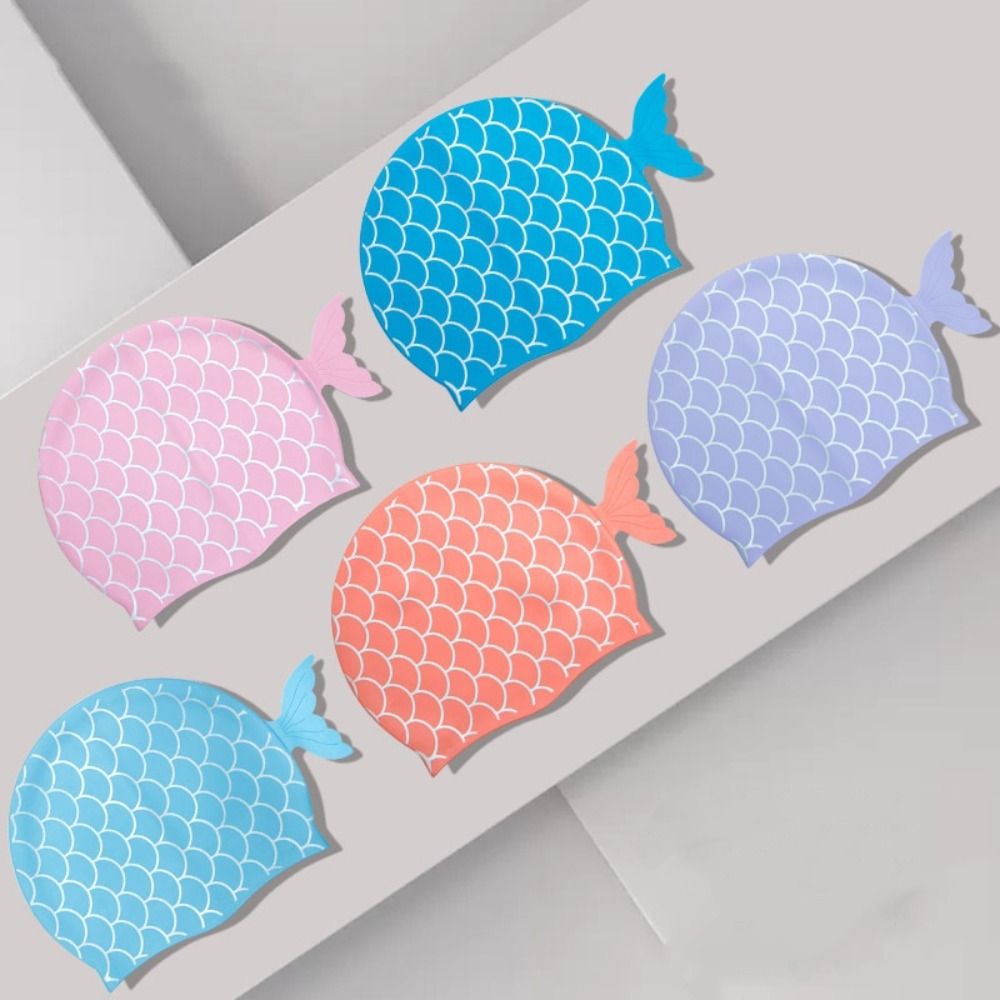 Cute Fish Children Swim Cap Ca - огляд і ціна Swim Hat Silicone