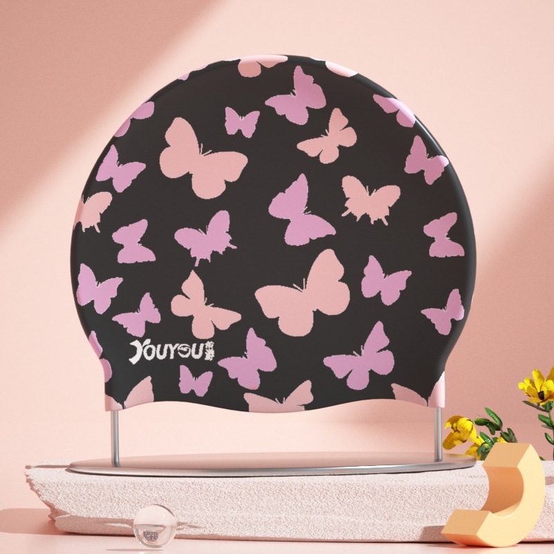 Adults High Elastic Cute Swimm - огляд і ціна Swim Hat Silicone