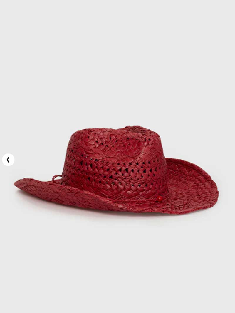 Cowboy hat red hand-painted su - огляд і ціна Cowboy Hat Straw