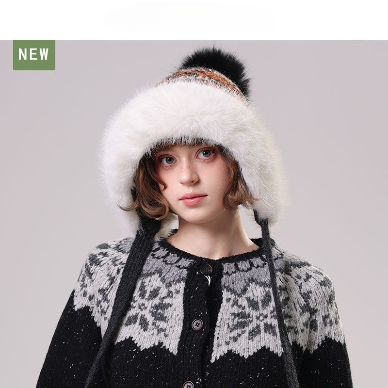 Women's Fuzzy Knit Trapper Hat - огляд і ціна Trapper Hat Ear Flap