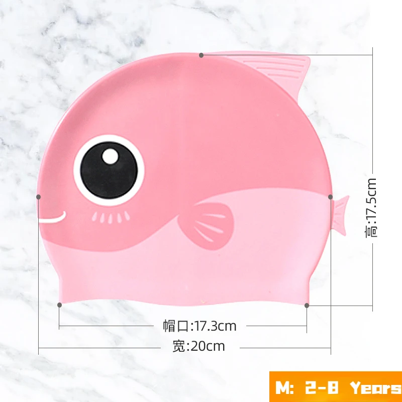 Cartoon Cute Fish Shark Silico - огляд і ціна Swim Hat Silicone