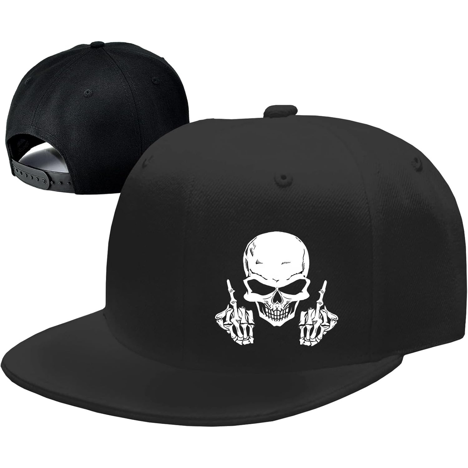 Skull Middle Finger Snapback H - огляд і ціна Snapback Hat Flat